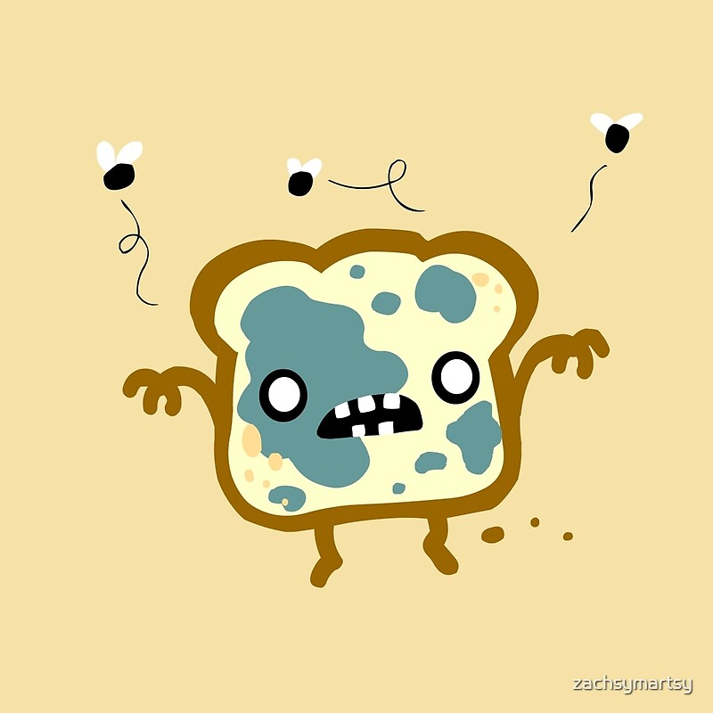 "Bread Zombie Food Edition" by zachsymartsy Redbubble