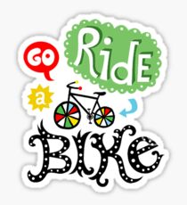 Go ride a Bike Sticker