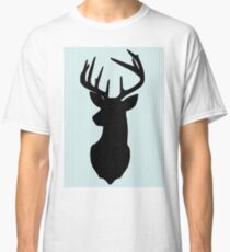 Deer and antler silhouette Classic T-Shirt