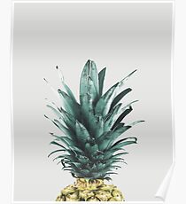 Ananas auf Rosa, Ananas-Top, Minimal Poster