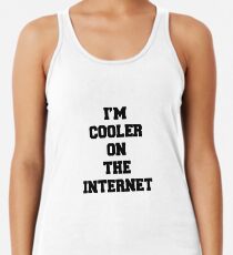 Ich bin cooler im Internet Racerback Tank Top