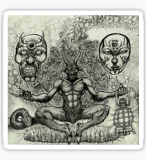 Baphomet, illuminated Sticker