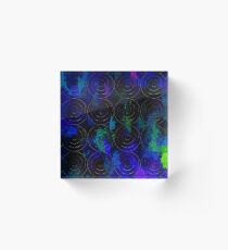 Blue Splash Wings Acrylic Block