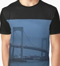 Before the Dawn on a Rainy Day at the Throgs Neck Bridge Graphic T-Shirt