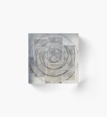 Grey Layers Wings Acrylic Block