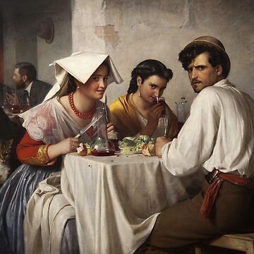Artwork thumbnail, In a Roman Osteria, by Carl Bloch. by sadcafe