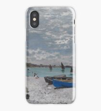 Claude Monet - The Beach at Sainte-Adresse (1867) iPhone Case
