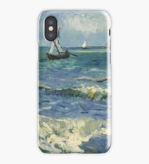 Vincent Van Gogh - Post- Impressionism Oil Painting , Seascape near Les Saintes-Maries-de-la-Mer, June 1888 - 1888 iPhone Case