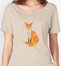 Geometric Fox Women's Relaxed Fit T-Shirt