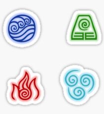 Die Vier-Nationen-Symbole Sticker