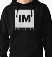 1 MILLION Dance Studio Logo (White Version) Pullover Hoodie