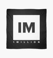 1 MILLION Dance Studio Logo (White Version) Scarf