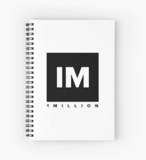 1 Million Dance Studio Logo (schwarze Version) Spiralblock