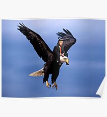 Trump Riding Eagle Poster