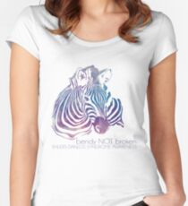 bendy NOT broken (EDS awareness Women's Fitted Scoop T-Shirt