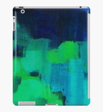 Blue and green abstract iPad Case/Skin