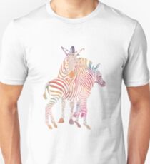 Colourful Zebras Unisex T-Shirt