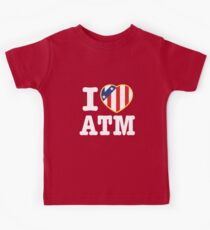 Camiseta para niños Amo a Atleti