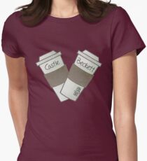 coffee heart Women's Fitted T-Shirt