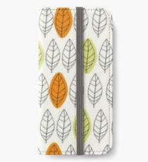 Leaf Repeat Pattern iPhone Wallet/Case/Skin
