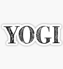 Serif Stamp Type - Yogi Sticker
