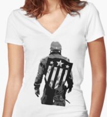 Cap Women's Fitted V-Neck T-Shirt