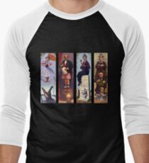 Haunted mansion all Characthers Men's Baseball ¾ T-Shirt