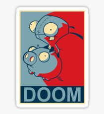 GIR Doom- "Hope" Poster Parody Sticker