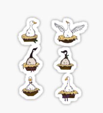 Six Geese-a-Laying Sticker