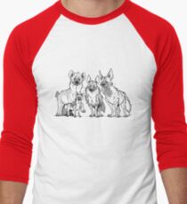 Hyenas - Two-toned Men's Baseball ¾ T-Shirt