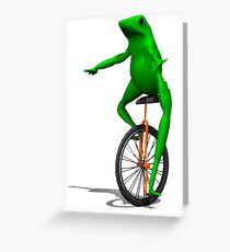DAT BOI FROG MEME INTERNET PEPE RARE Greeting Card