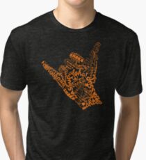 Shaka Sign Hang Loose Tri-blend T-Shirt