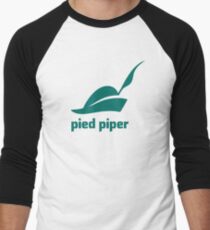 Pied Piper 3.0 Logo - Silicon Valley - New Logo - Season 3 Men's Baseball ¾ T-Shirt