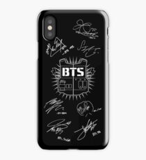 BTS Army + Signatures Black iPhone Case