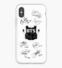 BTS Army + Signatures White iPhone Case