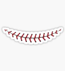 Baseball Lace Background 4 Sticker