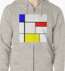 A Mondrian Moment Zipped Hoodie