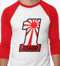 Kamikaze Yamaha XS650 Men's Baseball ¾ T-Shirt