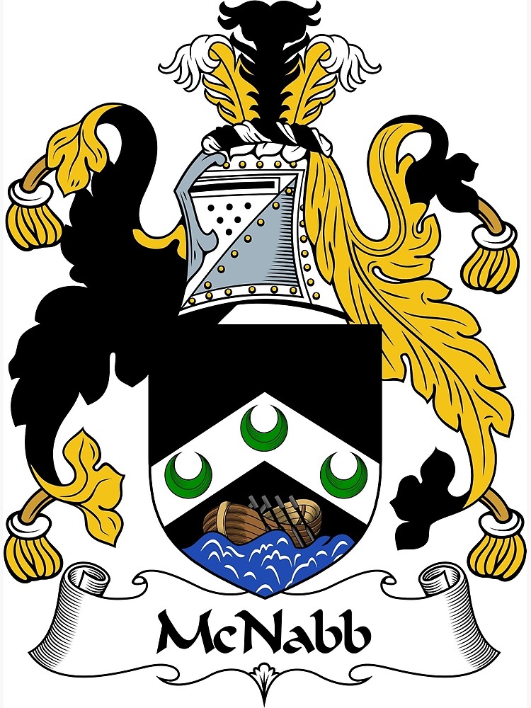 "McNabb Coat of Arms / McNabb Family Crest" Framed Art Print by