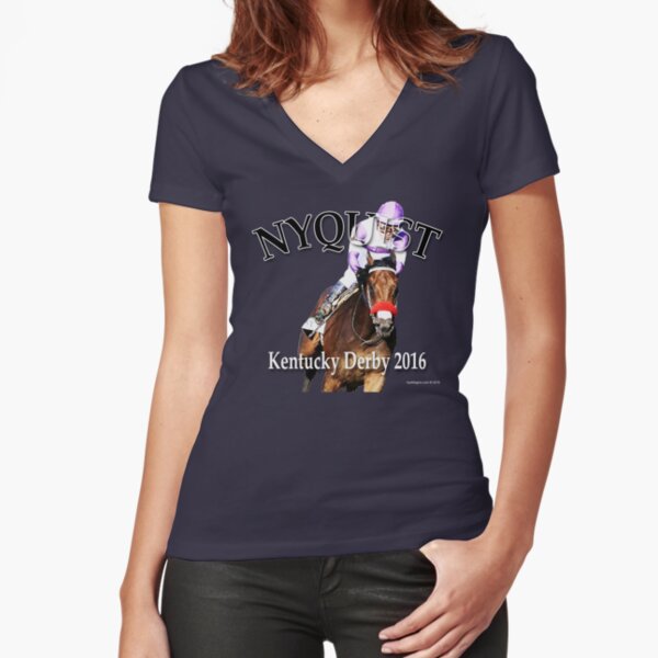Nyquist Kentucky Derby Winner Fitted V-Neck T-Shirt