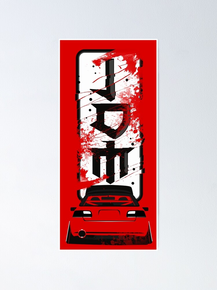"JDM" Poster by MOAOUN Redbubble
