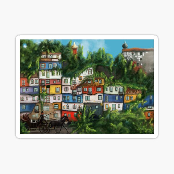 Hundertwasserhaus Sticker