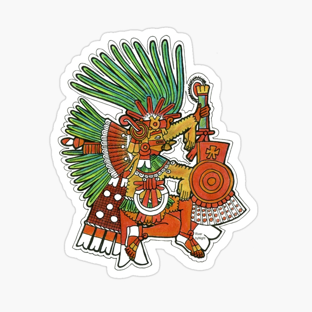 Mayan God Tezcatlipoca Sticker
