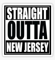 Straight Outta New Jersey Sticker