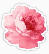 Flower pink peony Sticker