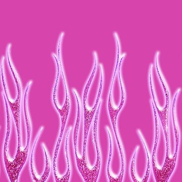 Pink Star 3D Bubble Pattern Y2K Aesthetic | Poster