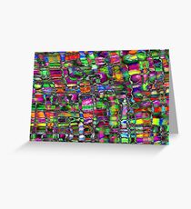 Colour In The Detail - Abstract Multi Coloured Painting Greeting Card