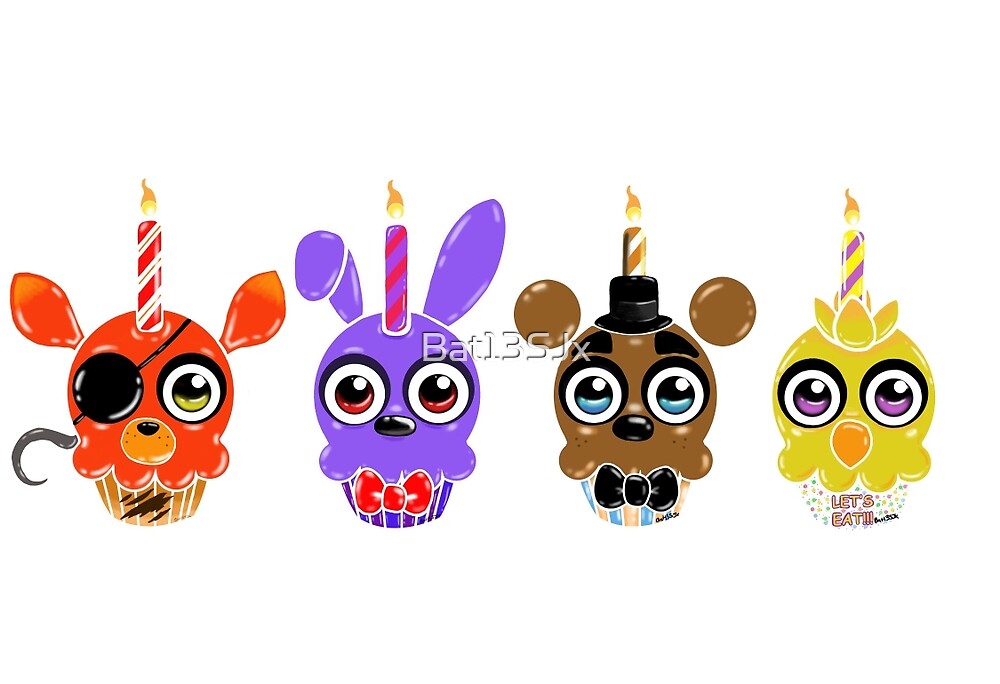 "FNAF Cupcakes (4)" by Bat13SJx Redbubble
