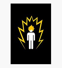 Caution: Super Saiyan Photographic Print