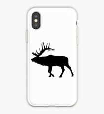 Bull Elk Silhouette iPhone Case